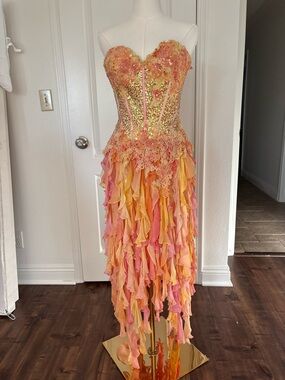 INSANE RARE Jovani jellyfish silk fairy mermaid dress